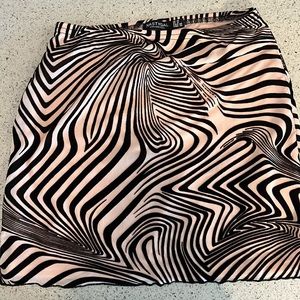 Nasty Gal trippy mini skirt